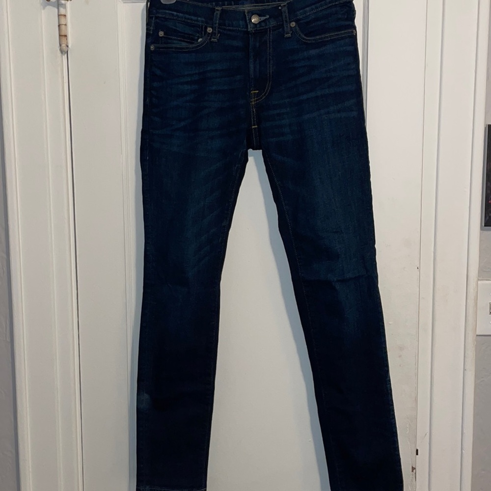 Abercrombie and Fitch super skinny blue jeans
